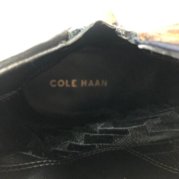 Cole Haan Elyse Ankle Zip Up Bootie, Leopard Calf Hair Size 6 - Picture 10 of 12